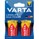 Pile alcaline 1, 5v longlife max power lr20 / d blister de 2 - varta - 546292 Pile alcaline 1, 5v longlife max power lr20 / d blister de 2 - varta - 546292