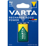 Piles rechargeables ni - mh accu power 9 v 6lr61 200 mah varta 56722101401