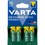 Piles rechargeables ni - mh accu power 4x1, 2v lr6 2100mah - varta - 56706101404
