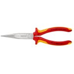 Pince � becs demi - rondes droites isol�e � 1000v 200 mm knipex 26 16 200