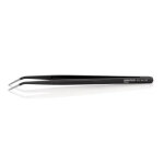 Pince brucelle de prcision 155mm noire laque - knipex - 923437