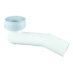 Pipe coude pvc d75 pour cuvette wc aspirambo - porcher - d5994ac