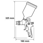 Pistolet de peinture  gravit pneumatique 0, 6l - prevost - car g04
