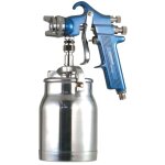 Pistolet de peinture pneumatique  godet 1l - prevost - car s02