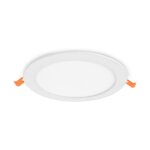 Plafonnier slimy ii downlight d225mm 18w 4000k aluminium - miidex - 100030