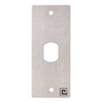 Plaque inox 40 x 100 mm t25 avec 2 vis antivandales heracles pca - pl40pp