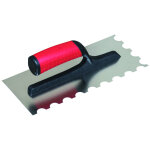 Platoir  colle inox 280x120mm - dents demi - lune 20x10 mm - taliaplast - 440128