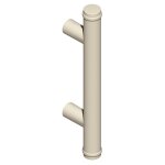 Poign�e tubulaire ext�rieure diva xx avec supports droits d 35 mm h 350 mm blanc ral9010 la croisee ds ...