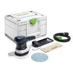 Ponceuse excentrique 310w ets 150 / 3 eq - plus en coffret systainer sys 3 - festool - 576072