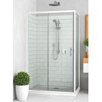 Porte coulissante equi ei cl2 117 x 120 cm verre clair roth 1406000034 blanc
