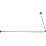 Porte - rideaux d'angle 90 100x100 nickel chrom pellet 004114
