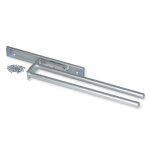 Porte - serviettes extensible 2 bras aluminium anodis mat 439mm - emuca - 7054362