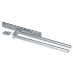 Porte - serviettes extensible 2 bras aluminium anodisé mat 439mm - emuca - 7054362 Porte - serviettes extensible 2 bras aluminium anodisé mat 439mm - emuca - 7054362