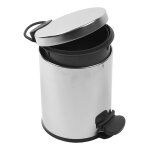 Poubelle  pdale en acier inoxydable 5 l akw 23613 gris