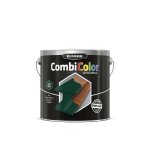 Primaire de protection antirouille et finition combicolor original vert mousse ral 6005 seau 2, 5 l rust ...