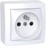 Prise de courant alra connexion rapide blanc polaire 2p + t avec obturateurs - schneider electric - ...