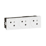 Prise de courant surface 2p + t mosaic raccordement latral 6 modules - legrand - 077143l