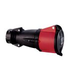 Prise mobile hypra 3p + n + t 32 a 380 v caoutchouc legrand 052994 rouge
