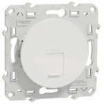 Prise rj45 blanc odace grade 3 cat. 6 stp  vis schneider electric s520476