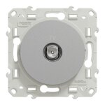 Prise tv odace aluminium  vis - schneider electric - s530445