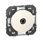Prise tv simple toile blinde dooxie finition blanc - legrand - 600351