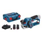 Rabot 12v gho 12v - 20 + 2 batteries 2ah + chargeur + coffret l - boxx - bosch