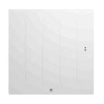Radiateur chaleur douce kenya 5 horizontale 1000 w blanc mat thermor 414729 blanc mat