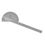 Rapporteur d'angle inox 170 mm avec r�gle gradu�e wilmart 178900