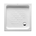 Receveur de douche italia 90 x 90 x 9 cm c�ramique blanc roca a3740hh000