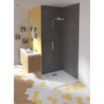 Receveur de douche kinesurf carr� 80x80 cm blanc antid�rapant kinedo rd1100ad blanc