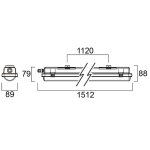 Rglettes tanche resisto ip66 840 qc 7600lm - sylvania - 0010250