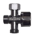 Robinet d'arr�t droit 3 voies pour wc 12 / 17 wirquin 60720909
