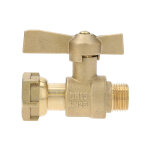 Robinet droit pour compteurs d'eau femelle 3 / 4 mle 1 / 2 - garis - b02 - rc1520