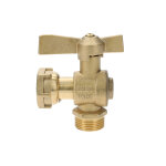 Robinet querre femelle 3 / 4 mle 3 / 4 pour compteurs d'eau - garis - b02 - rceq2020