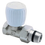 Robinet de radiateur droit 1 / 2'' nickl - orkli - 1126n