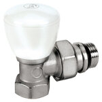 Robinet radiateur querre r5tg srie fer simple rglage 1 / 2'' 15x21 chrom - giacomini - r5x033
