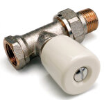 Robinet de radiateur eurosar droit nickel� 1 / 2'' comap 419204
