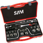 Coffret 1 / 2'' de 24 outils 12 pans en pouces sam outillage 75 - sp24