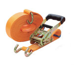 Sangle d'arrimage  crochets bord de rive carts 5 t orange 9 m x 50 mm murtra np5000 / 63 - 9