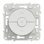 Interrupteur odace blanc � 3 boutons mont�e / descente / stop pour volet schneider electric s520208 blanc ...