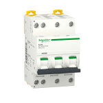 Disjoncteur modulaire acti9 idt40n 3p + n courbe c 6000 a / 10 ka 16 a schneider electric a9p24716