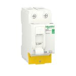Interrupteur diffrentiel resi9 30 ma 2p peignable 63 a type ac schneider electric r9prc263