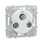 Schneider electric mcanisme prise ovalis tv - r - sat blanc schneider s320461 blanc