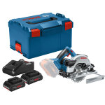 Scie circulaire 18v gks 18v - 57 g + 2 batteries procore 4ah + chargeur gal 18v - 40 en l - boxx - bosch ...