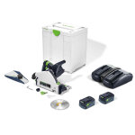Scie circulaire plongeante 18v tsc 55 5, 0 kebi - plus / xl + 2 batteries 5ah + chargeur + systainer ...
