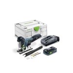 Scie sauteuse 18v carvex psc 420 hpc 4 ebi - plus + batterie 4 ah + chargeur tcl 6 + systainer 3 festool ...