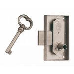 Select serrure de biblioth�que 526 largeur 55 mm axe 35 mm droite finition bross� sans cl� devismes 3526135 ...