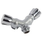 Notre selection robinet m�le double de machine � laver en raccord y 15 / 21 sortie 20 / 27 1643 - 15