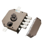 Serrure 3 points 530 double panneton marron a2p * droite mottura 20530vddmx