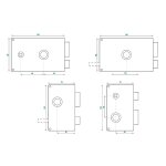Serrure 3 points en applique mx4500 5 goupilles 5g horizontale fouillot droite cylindre de 45mm - heracles ...